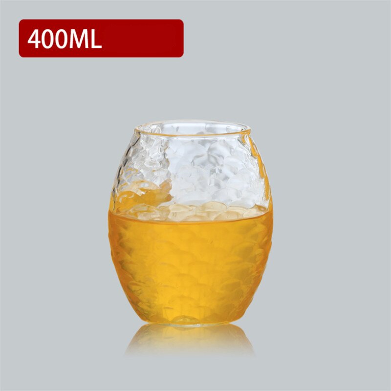 Stor kapacitet glas fiskfjäll vattenkanna kall vattenkokare lemonad värmebeständig explosionssäker uppvärmbar karaff juicekanna tekanna: Kopp