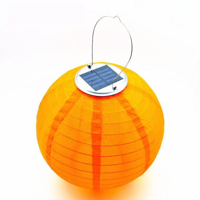 Solar Garden Light Festival Hanging Chinese Lantern Solar LED Lampion Landscape Waterproof Solar Lamp For Outdoor Decoration: Orange