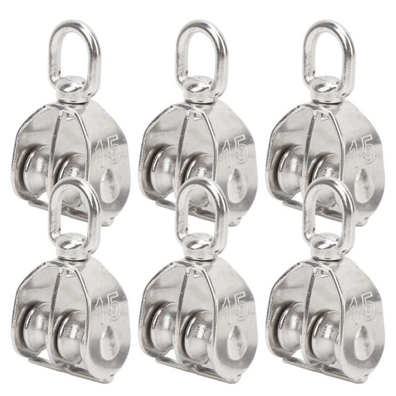 Stainless Steel Heavy Duty Traction Wheel Double Wheel Lifting Rope Block