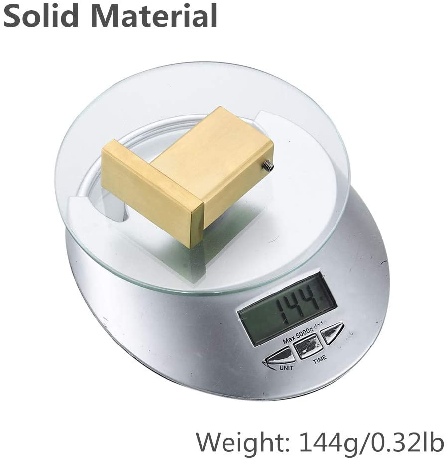 Juego de accesorios de baño con acabado dorado cepillado, gancho para toalla, soporte para papel higiénico, anillo para toalla, barra de acero inoxidable montada en la pared