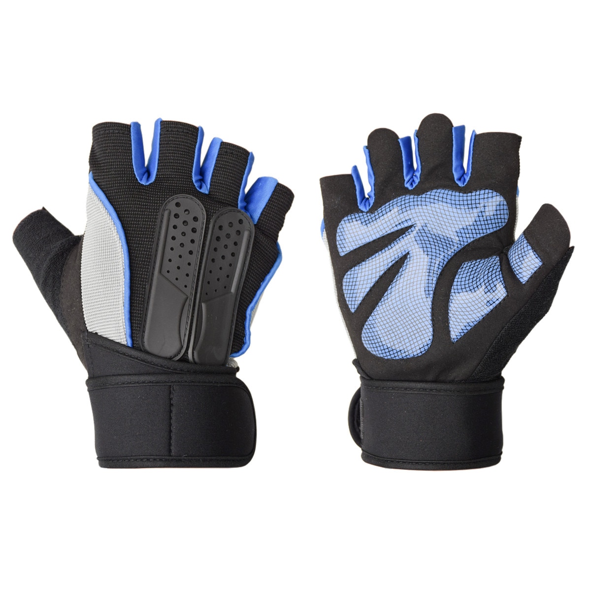 Guantes de entrenamiento para gimnasio para hombre y mujer, guantes de medio dedo para ejercicio físico, antideslizantes, para levantamiento de pesas, transpirables