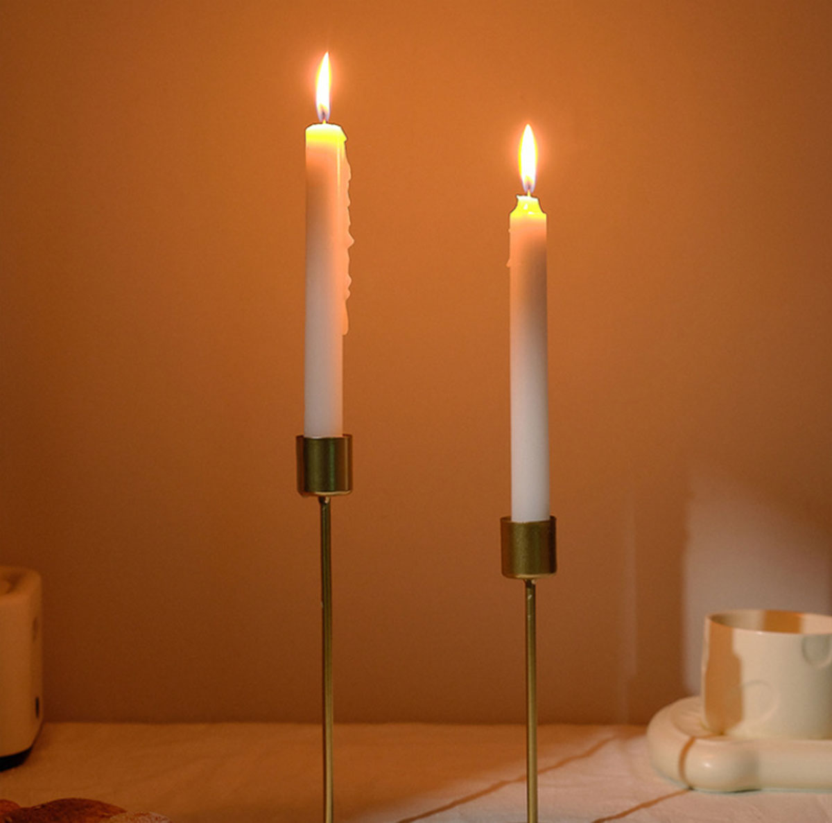 Candelabro de escritorio de estilo nórdico para decoración del hogar, candelabro Simple de estilo nórdico para decoración de hogar, comedor, de Acción de Gracias y boda, 1 piezas
