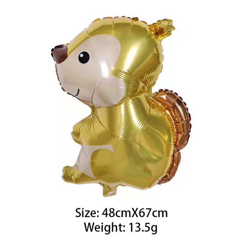 Pasen Decoratie Konijn Folie Ballonnen Jungle Bunny Bos Dieren Helium Ballon Kids Baby Douche Bruiloft Verjaardag Party Decor: Squirrel