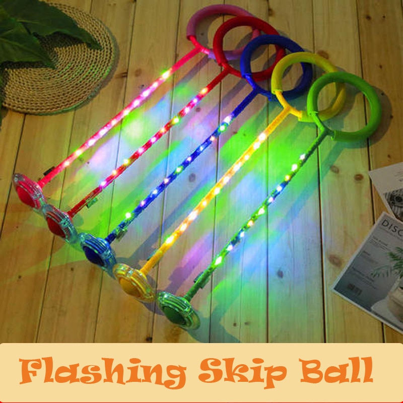 draussen Bein Ball rotierend Ring hüpfen Bälle Fuß Blinkt Überspringen Ball springen Seile Schwingen Sport Ball OutdoorToys Springen tanzen