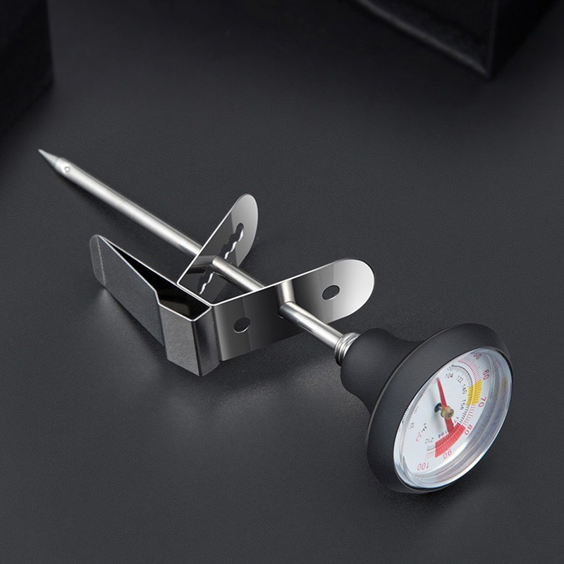 Stainless Steel Coffee Temperature Meter Probe 0~100℃ Thermometer for Coffee Pot Milk Frothing Jug Cafe Kitchen Measuring Tools: Default Title