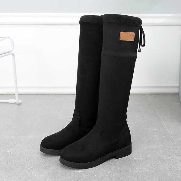 Bottes en caoutchouc pour femmes Sexy cuisse talons hauts Sexy chaussures d'hiver bout rond automne chaussures de luxe concepteur pluie basse: 36