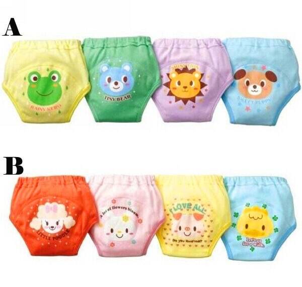 4 Stuks Baby Pasgeboren Meisje Jongen 4 Lagen Waterdicht Potty Training Pants Herbruikbare