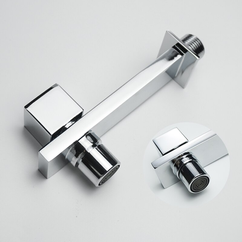 Chrome Outdoor Faucet Garden Bibcock Tap Bathroom Washing Machine Mop Pool Faucet Brass Single or Double Outlet Toilet Bibcocks