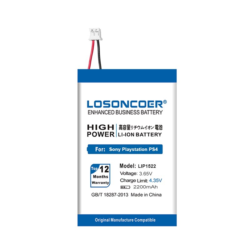 LIP1522 Battery For Sony Playstation 4 PS4 Dualshock 4 Wireless Controller CUH-ZCT1E CUH-ZCT1H, CUH-ZCT1H/B CUH-ZCT1U CUH-ZCT1H