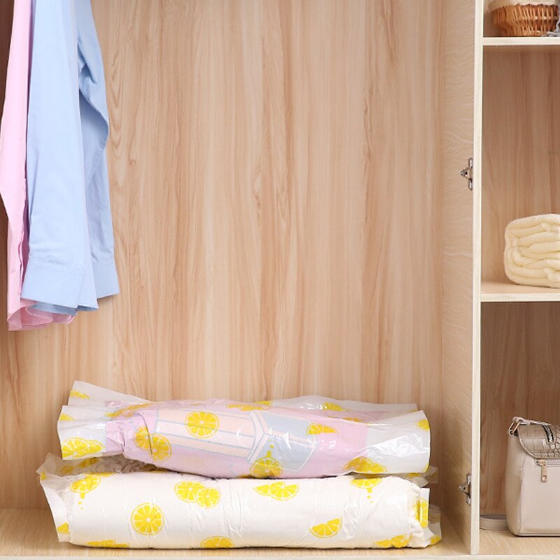 Verdikte vacuüm opbergtas voor kleding, vacuüm gecomprimeerde zak, herbruikbare vacuümzak voor het opbergen van kleding