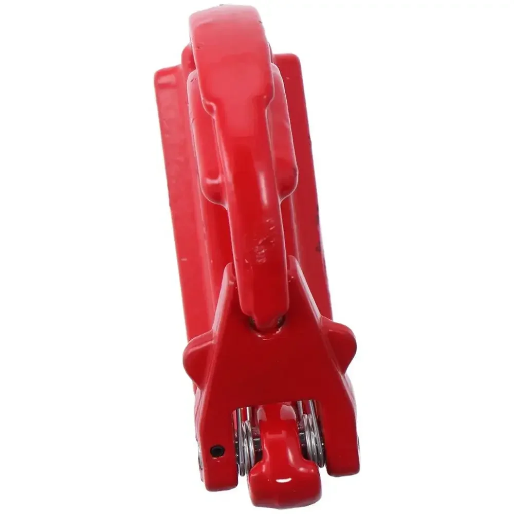 Gancho de elevación de alta resistencia 2T, rojo, capacidad de 4400 libras, gancho de anclaje soldado G80, acero de aleación con pestillo forjado, ganchos de soldadura con revestimiento