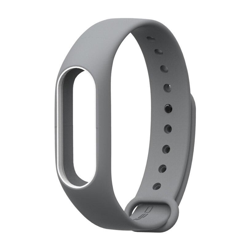 Mijobs Mi Band 2 Strap Silicone Bracelet Wristband Smart Band Accessories wrist mi band2 black Strap for Xiaomi mi band 2 Strap: gray White