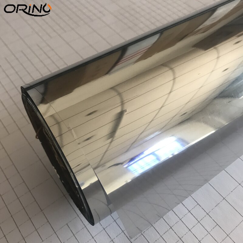 Silver Insulation Car Window Tint Film Solar Protection Film One-way Glass Film Sticker Size 50CMX200/300/500CM