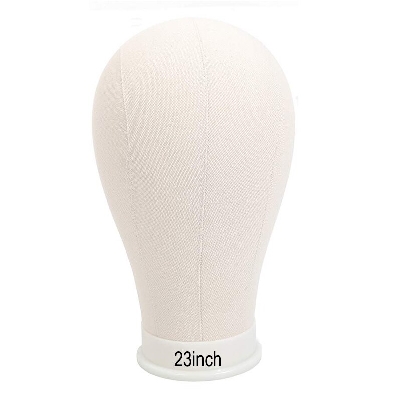 21/22 &quot; /23 &quot; pink lærred blok hoved træning mannequin hoved poly manikin hoved paryk stativ paryk hoved stativ: Beige 23 tommer