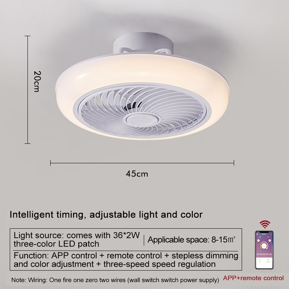 Round Led Ceiling Lamp with APP for Bedroom Lighting White Cold White Warm White 220V/110V Led Ceiling Light Living Room: 46cm  220V APP