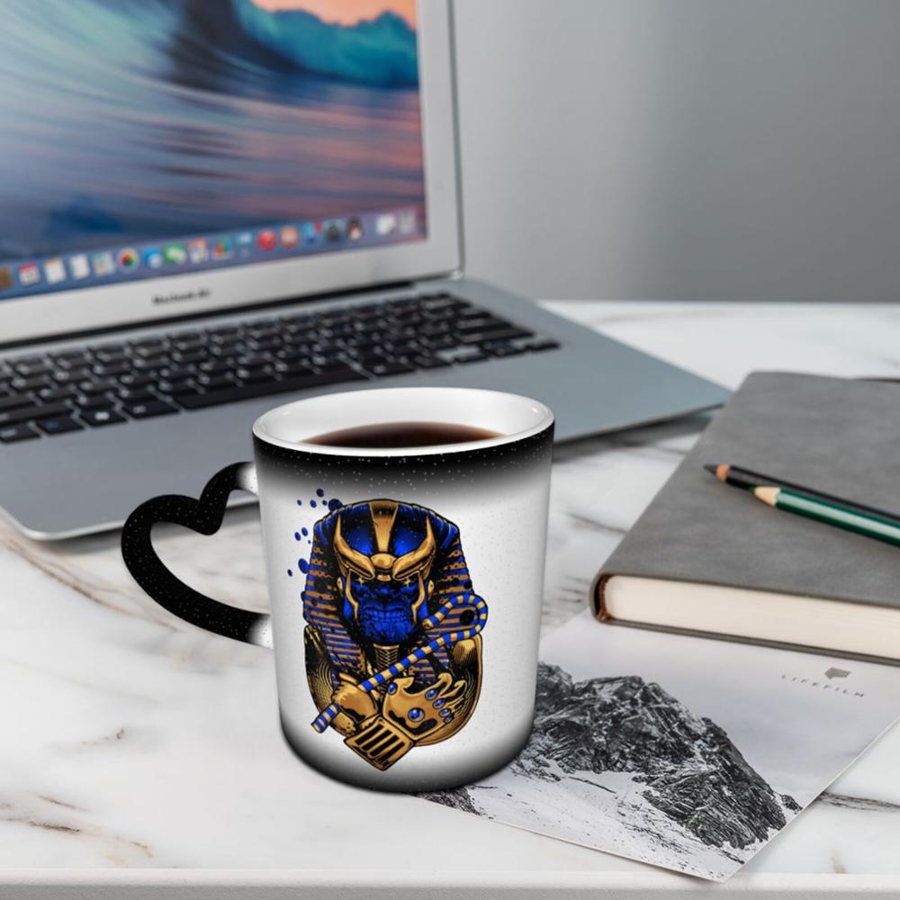 Pharaon égyptien thanos-tut café K tasses tasses en verre tazas ensemble bière thé clair double paroi verre jetable solo support beignet