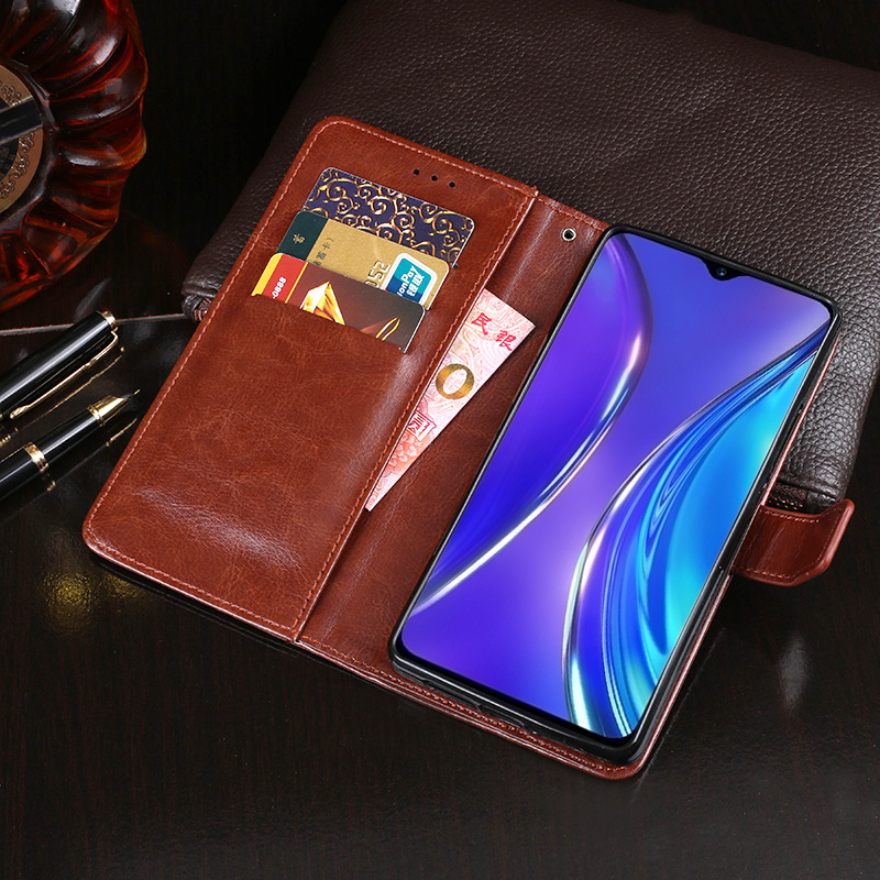 Voor OPPO Realme X2 Case Wallet Flip Zakelijke Lederen Fundas Telefoon Case voor Realme X2 Cover Capa met Card Slot accessoires