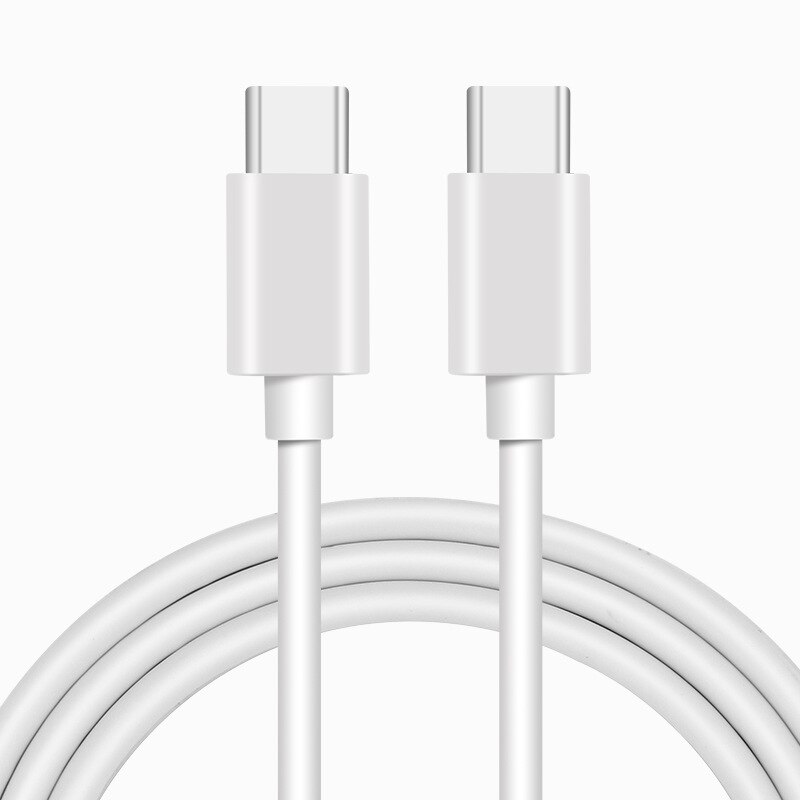 Pd 3.0 Super Fast Charge Usb Type C To Usb C Cable Typec Usb For Samsung Note 20 Xiaomi Quick Charging Phone Charger Cabel: White