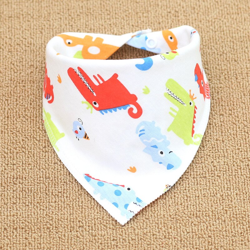 Baby Bibs Cotton Baby Feeding Apron Triangle Cute Baby Bibs Girls Boys Cartoon Feeding Scarf Bib Collar Bib Burp Cloth: Crocodile