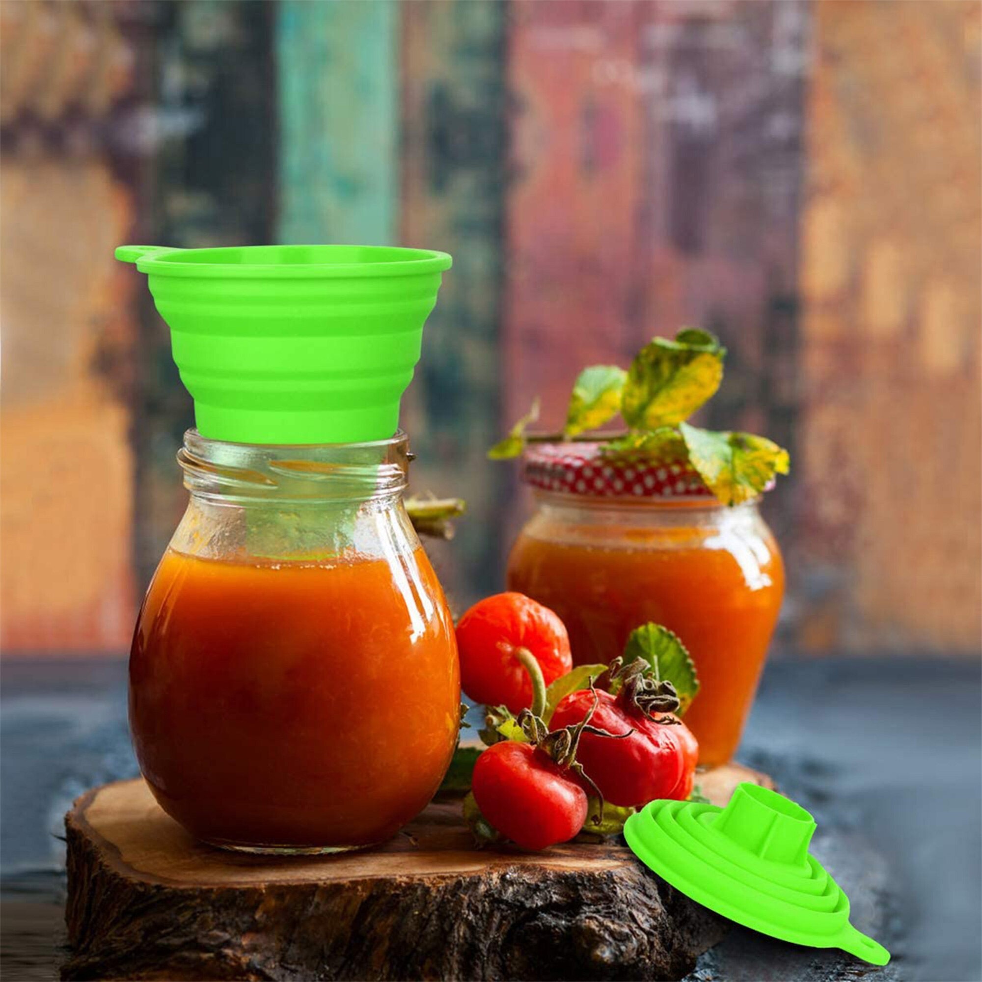 AA Canning Kits Kitchen Utensils Anti-scalding Dish Clamp Collapsible Funnel Sponge Brush Canning Supplies