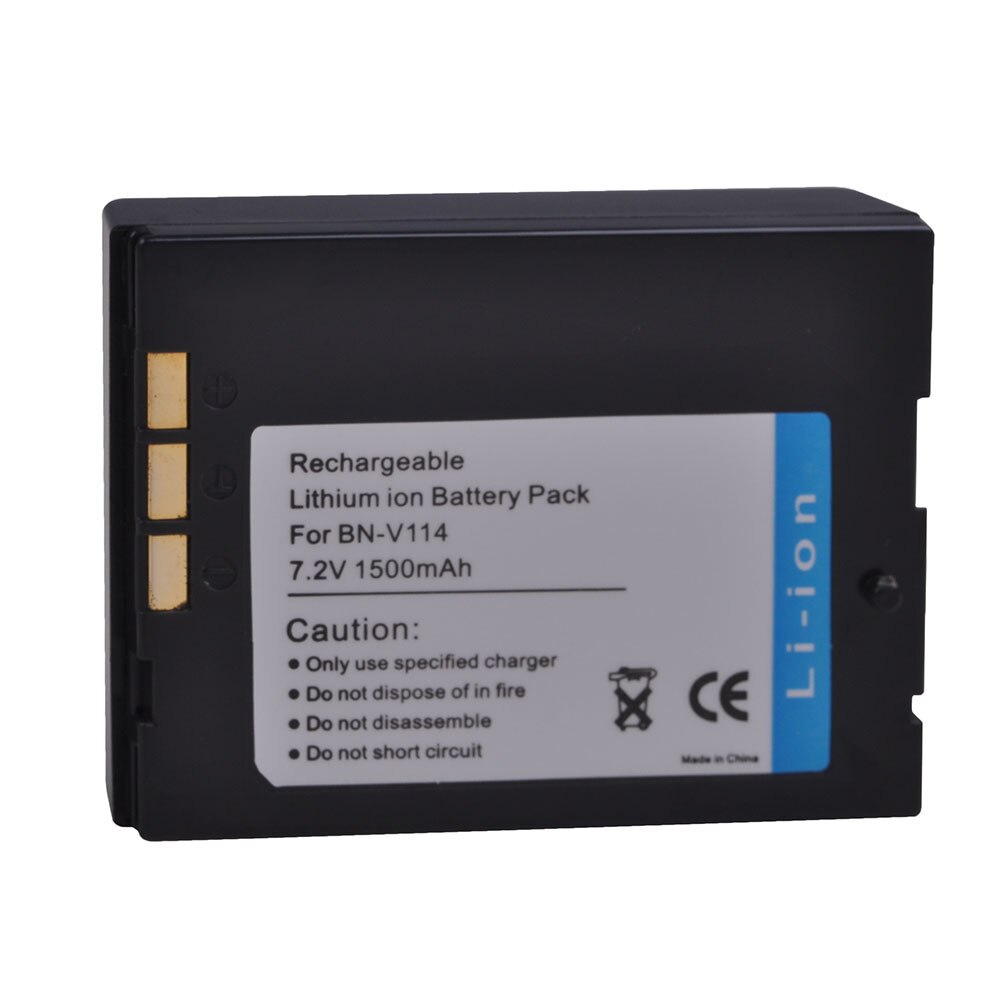 2Pcs 1500mAh BN-V114 BN-V114U BNV114 Battery for JVC GR-DVP1 GR-DX100EK GR-DVP3 GR-DX106 GR-DX48 GR-DVP3 ST GR-DX107 GR-DX55