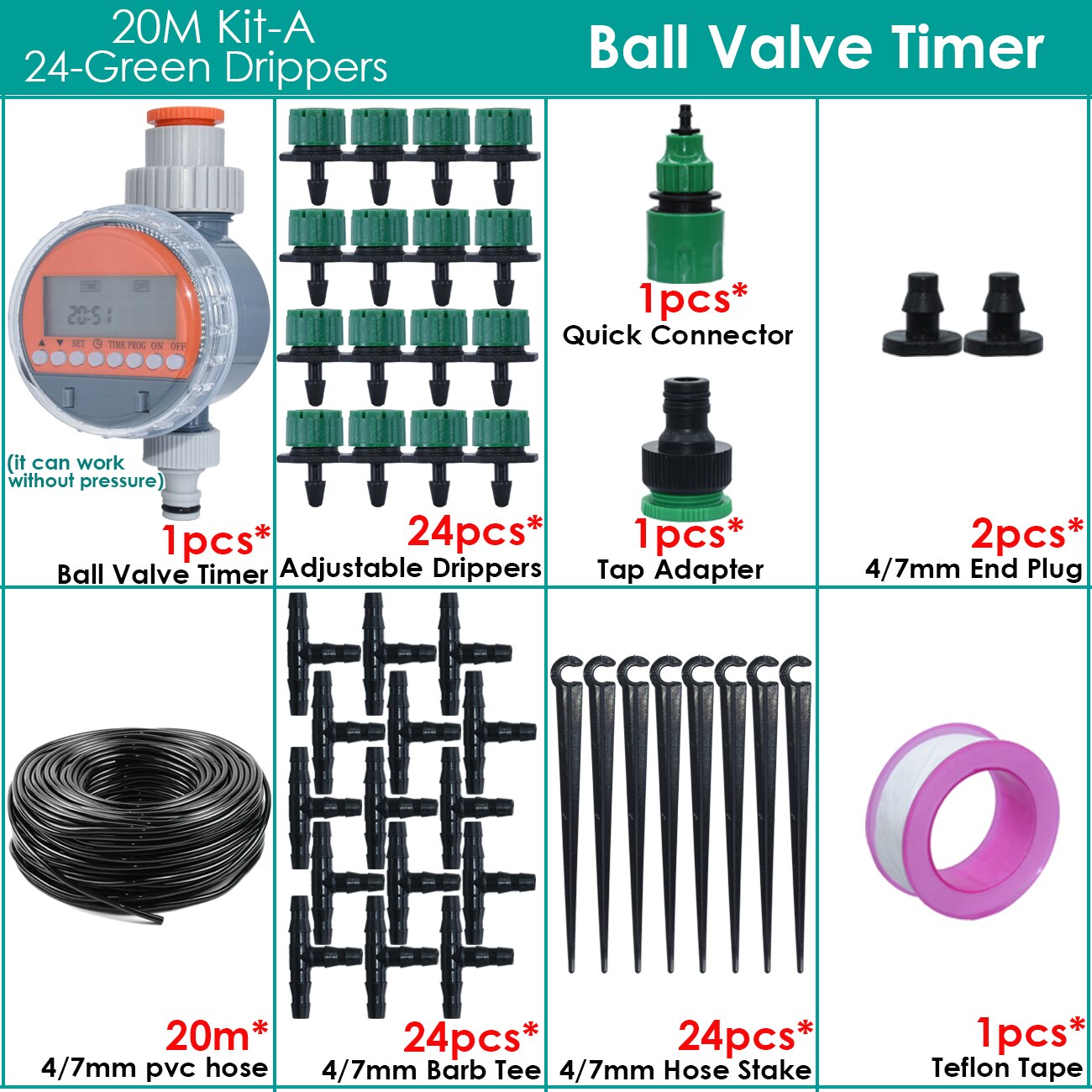 Container Garden Drip Irrigation System
