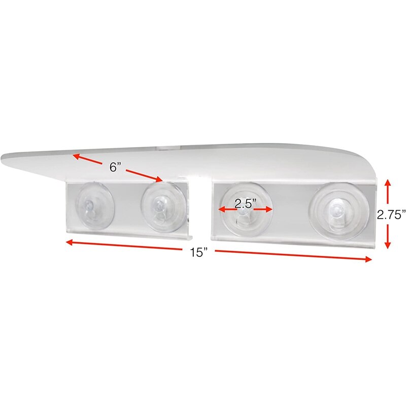 2x Sporgenze Finestra Ventosa Mensola Pianta Finestra Scaffale Finestra Interna Pianta Scaffale per Impianto Al Coperto Giardino