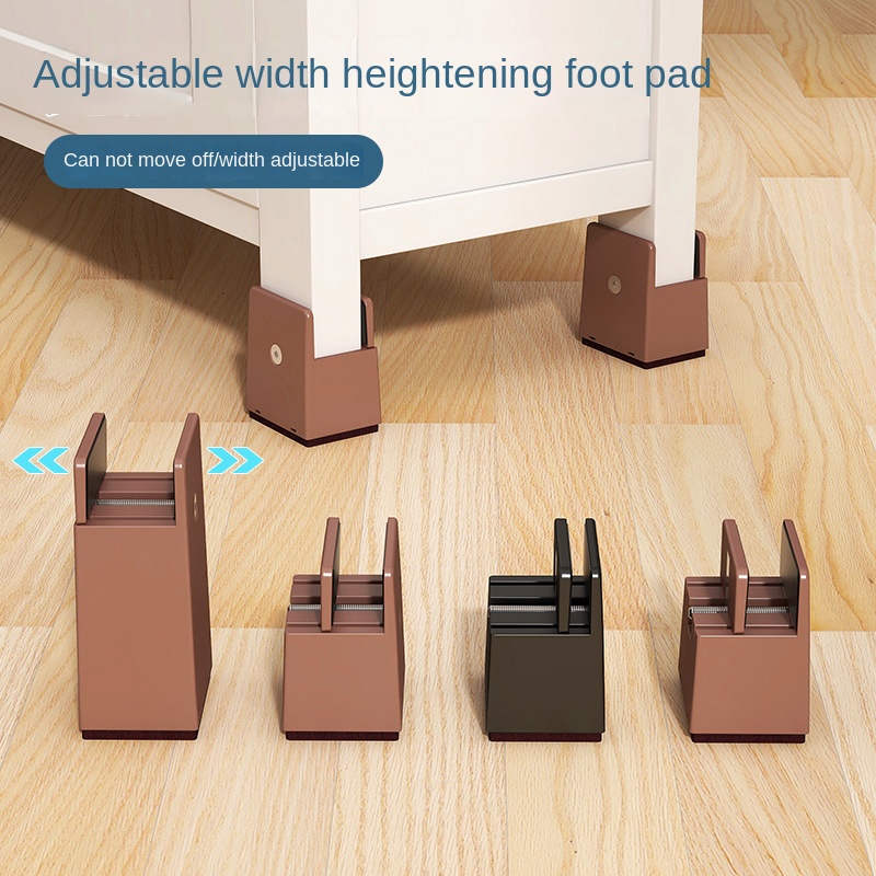 4 pièces pieds de chaise réglables Riser vis pince 2 4 pouces de hauteur robuste canapé Tables lit meubles Risers avec pince à vis