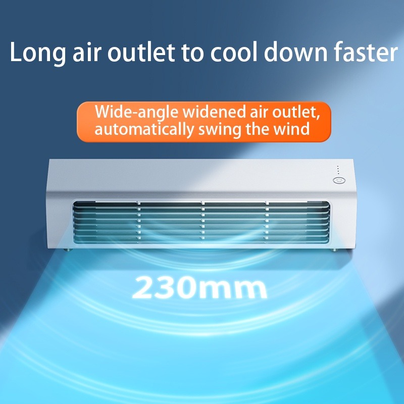 Eary Wall-mounted Bladeless Tower Fan With Remote Control Adjustable Summer Strong Cooling Airflow For Desk Air Conditioner Fan