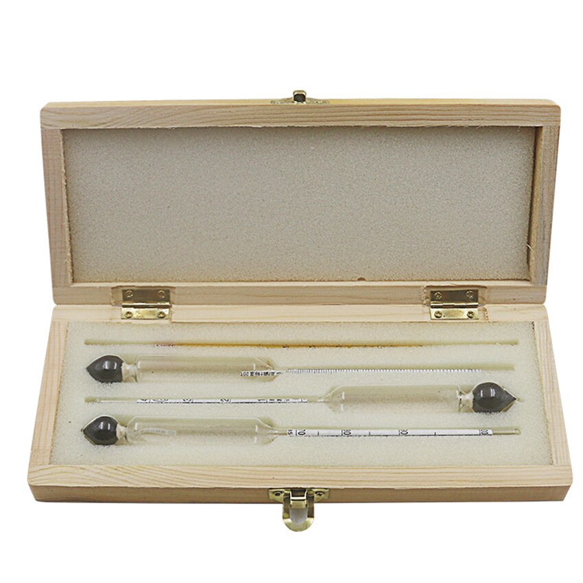 1 Set Liquor Alcohol Meter Alcoholmeter Concentration Instrument Vodka Whiskey Alcohol Wine Hydrometer (0-40%, 30-70%, 70