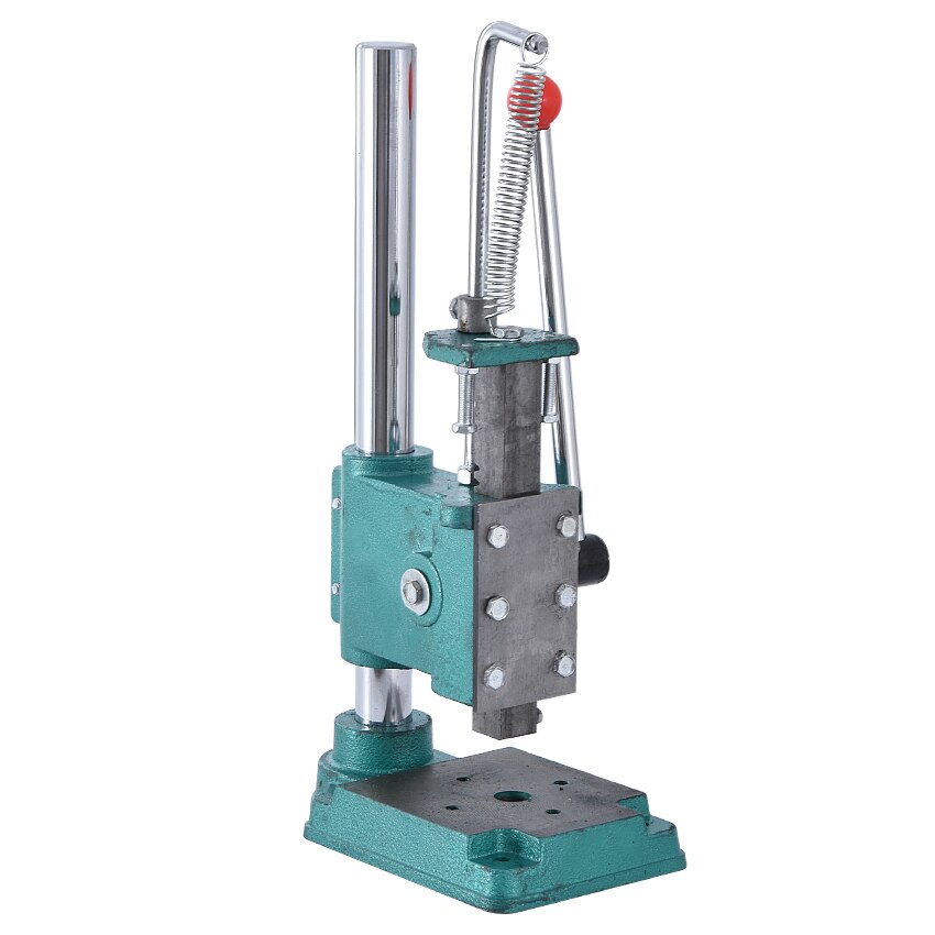 JM-32 Small Manual Punching Press Desktop Hand Punching Machine Height Adjustable Hand Press Square-head/Round-head