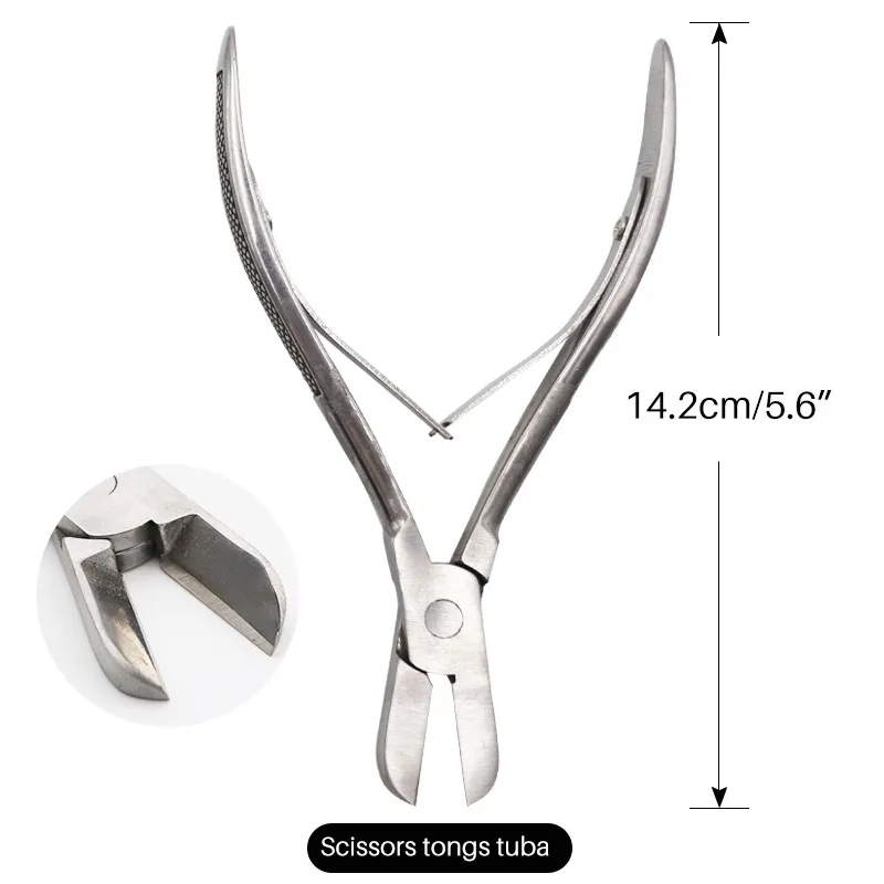 Pince à dents coupantes en acier inoxydable pour porcelet, ciseaux à lapin, pince à dents cassées pour porcelet, outils de réparation de ferme, 10cm, 12cm, 14cm: green
