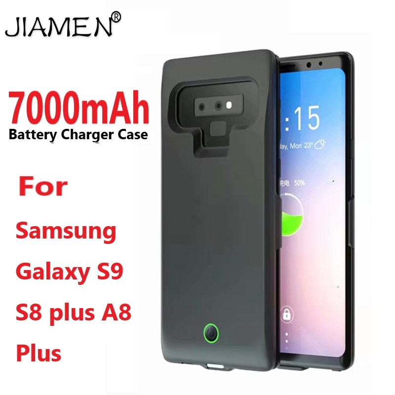 7000mAh Power Bank Battery Charger Case For Samsung Galaxy S9 S8 plus A8 Plus External Backup Battery Case For Samsung S8 S9 A8