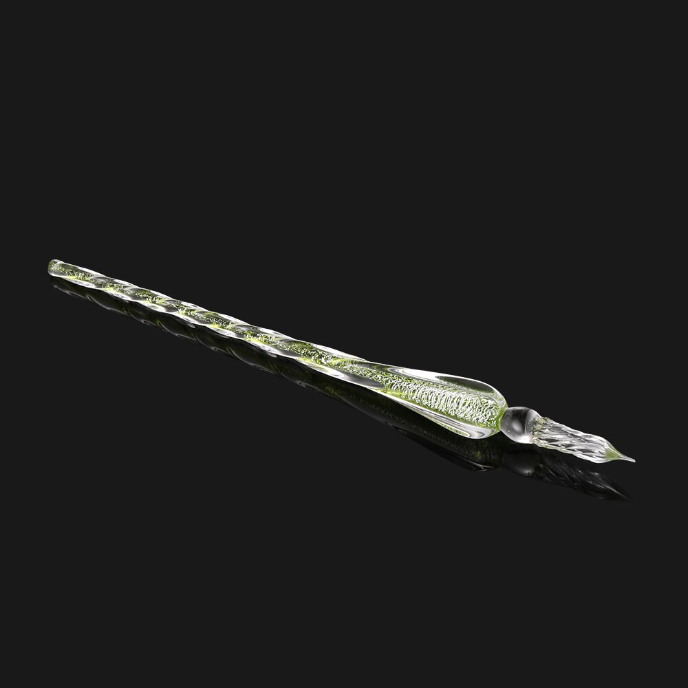 0.7mm Glass Dip Pen Drip Fountain Pens Filling Ink 9 Colors Painting Signature Writing Diy Craft School Stationary: 9