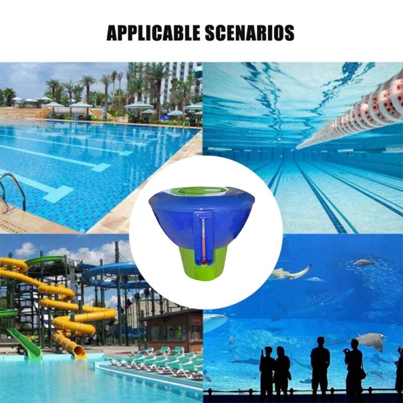 8Inch Chemische Floater Tablet Drijvende Chloor Broom Dispenser Zwembad Automatische Doseerpomp A2UB