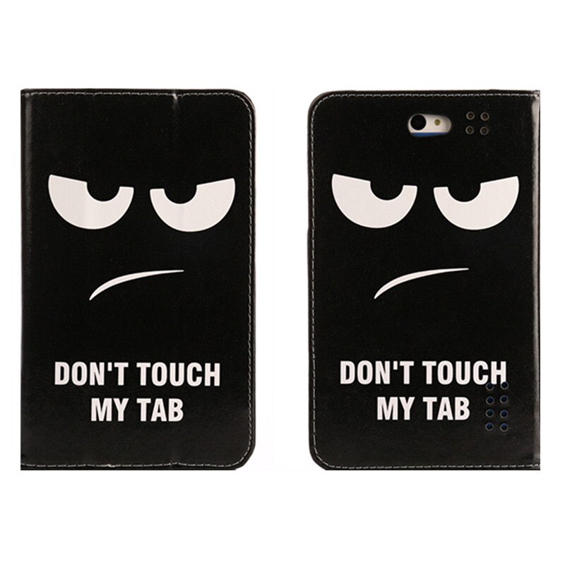 Gratis schermfolie voor bq -7000g charm /7040g charm plus /7010g max 7 inch tablet-pc drievoudig gevouwen staande hoes met magnetische hoes