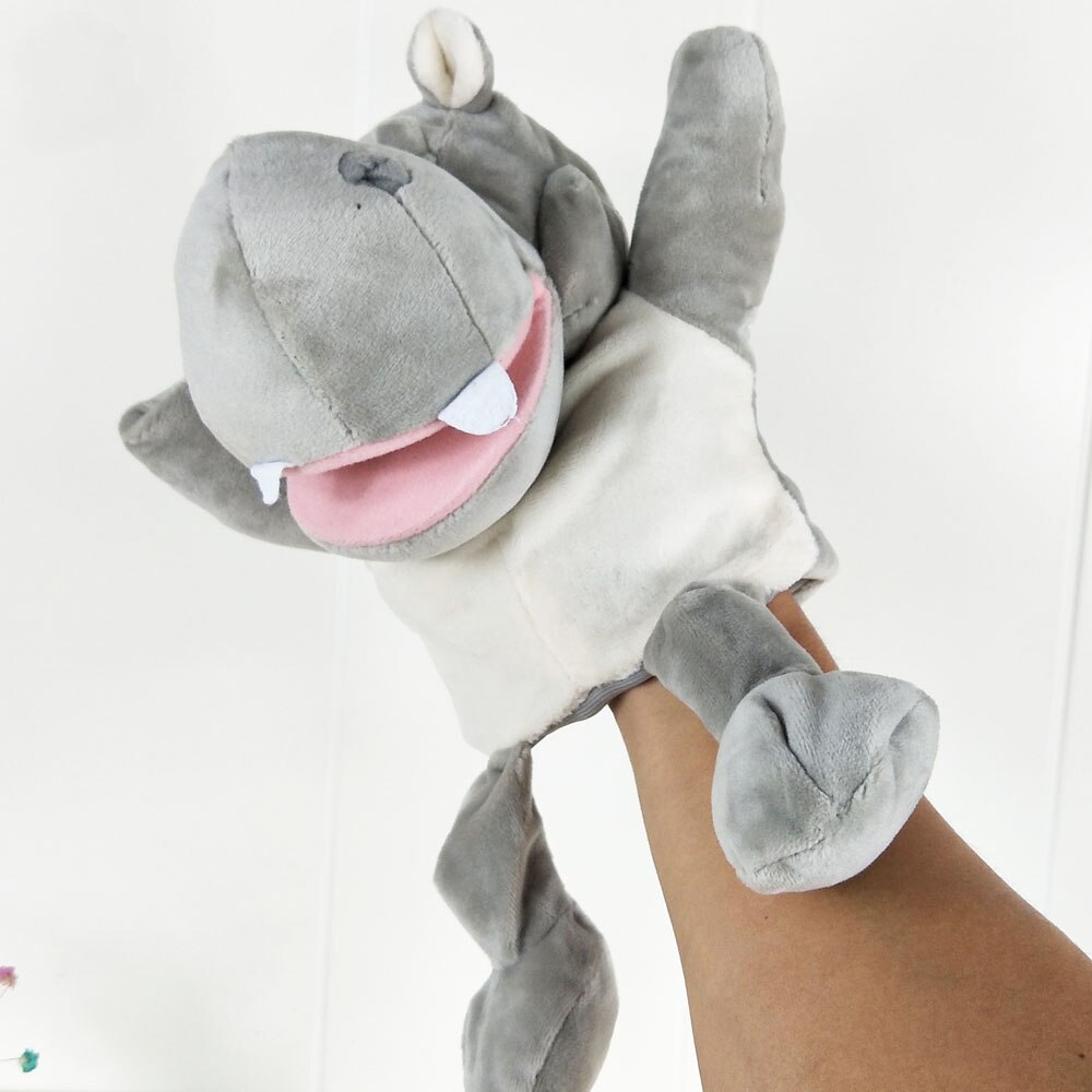 Tiger abe elefant løve hånddukke børn plys legetøj dyr børnehave hånddukke fødselsdag baby barn udstoppet legetøj: 6