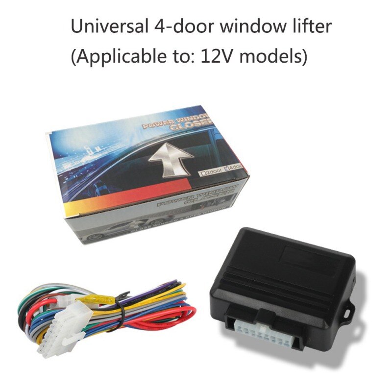 12V Universal Car Power Window Roll Up Dichter Voor Vier Deuren Op Afstand Close Windows