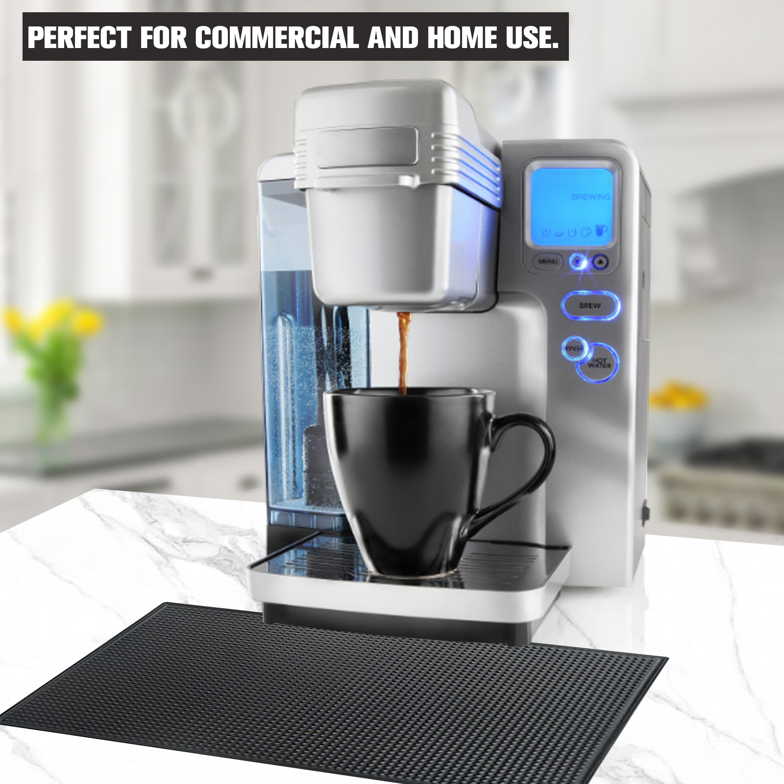 Bar matt Anti-rutsch PVC Cafe Bar Matten Hause Tasse matt Wasserdicht Hitzebeständige Langlebig Abfluss Bar Service verschütten matt für Heimat Bar Cafe