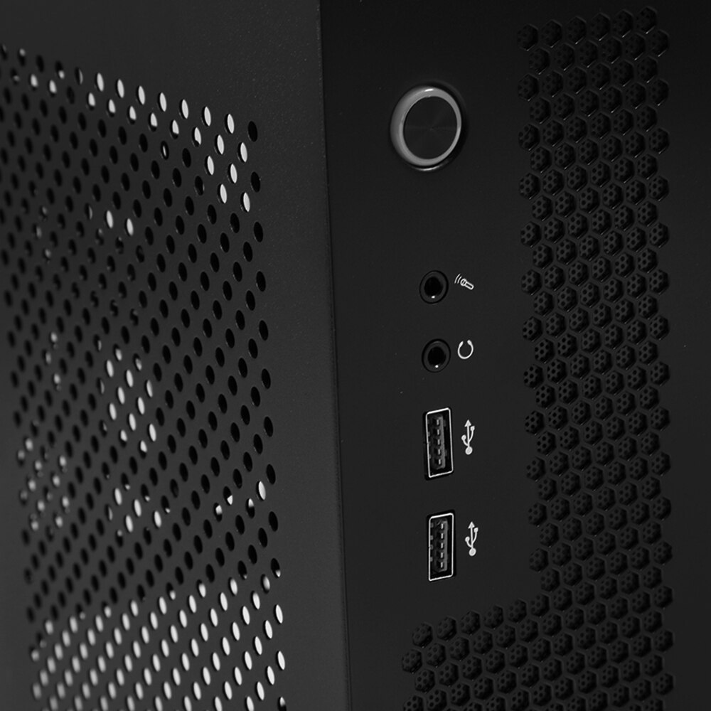 Funda de ordenador A09 HTPC para ordenador de escritorio, carcasa pequeña para placa base ITX, 1U/Flex, para juegos, para casa y oficina, USB3.0