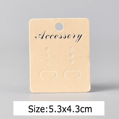 50PCS Blank Kraft Paper Jewelry Package Card Display Tool Earrings Necklace Choker Label Tag Diy Packaging Accessories: 9