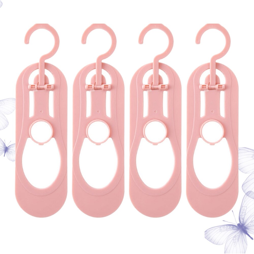 3PCS Socks Anti-Deformation Storage Rack Multi-Purpose Hanger Household Sock Shelves Organizer (White, Blue,): Pink