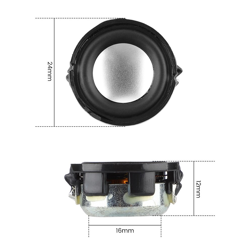 Aiyima 2Pcs 1 Inch Full Range Sound Speaker 24Mm 4 8 Ohm 2W Neodymium Mini Luidspreker Diy bluetooth Speakers