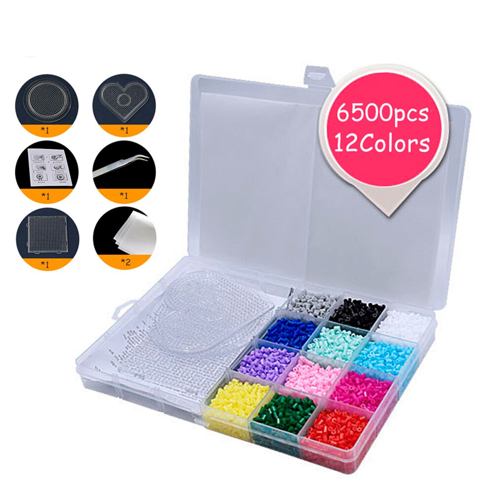 Perler Speelgoed Kit 5Mm/2.6Mm Hama Kralen 3D Puzzel Diy Speelgoed Kids Creatief Educatief Handgemaakte Ambachtelijke Speelgoed Puzzel Speelgoed: 12 colors 2.6mm