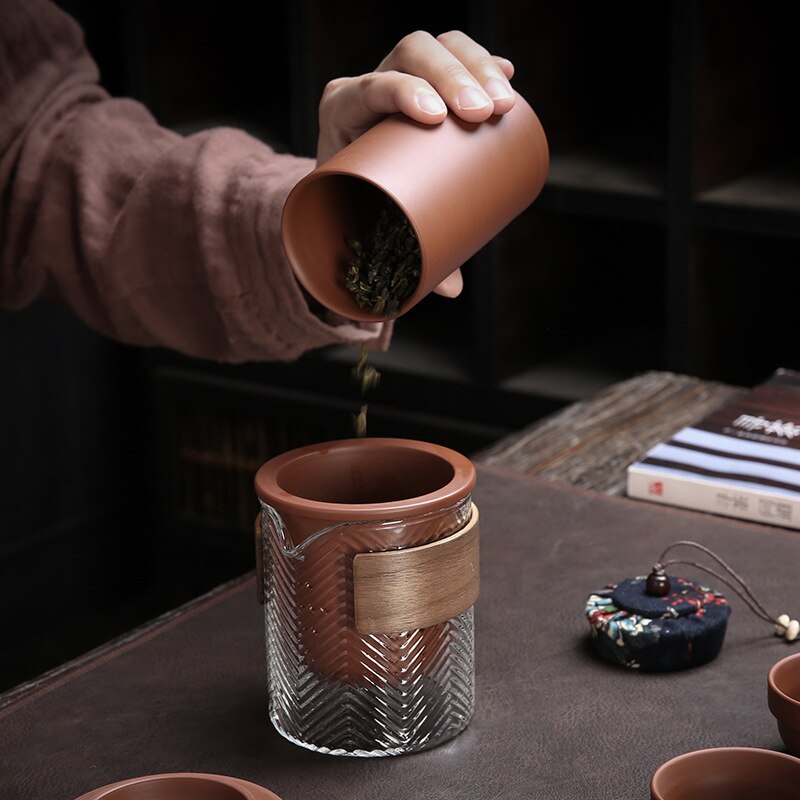 Travel tea set portable teapot teacup mug teapot tea set tea maker teapot 4 cups Kung Fu travel teacupTeapot for tea