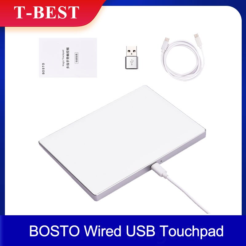 BOSTO Wired USB Touchpad Trackpad for Desktop Computer Laptop PC User Compatible with IOS System