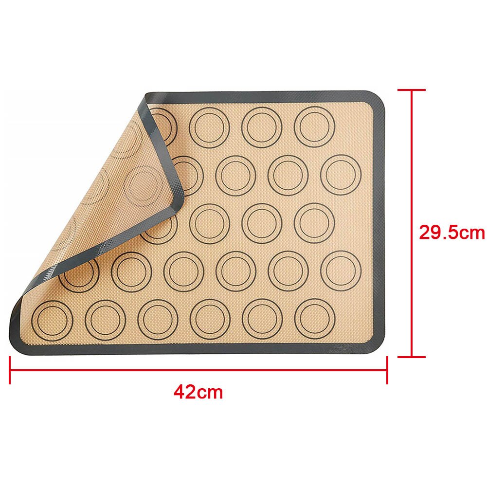 1 Pcs Silicone Macaron Baking Mat Non Stick Bakery Sheets Baking Tools Non-stick surface H99F
