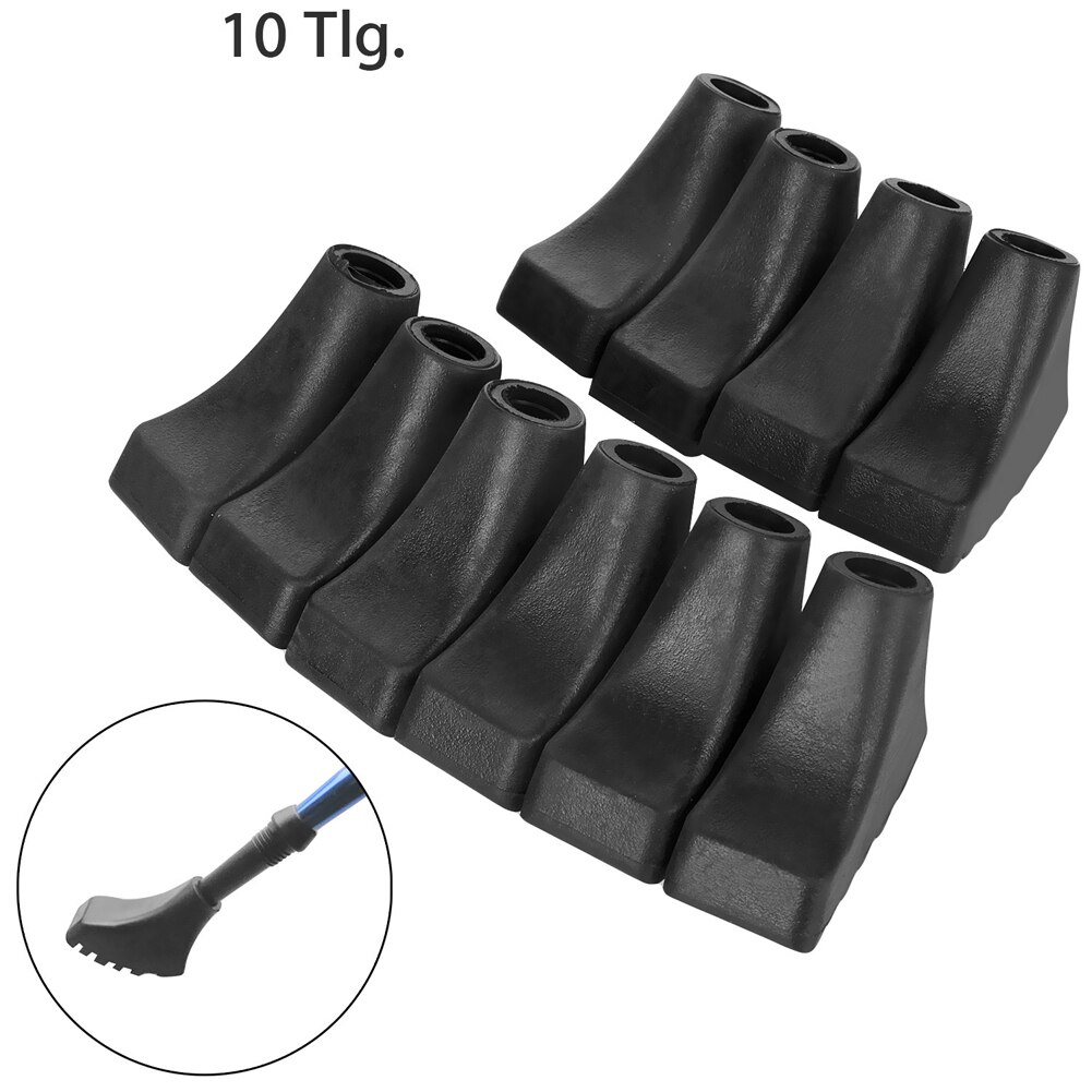 Nordic Walking Pole Trekking Pole Tip Protectors 1 0pieces / 5 pair Rubber Pads Buffer Replacement Tips End for Hiking Stick