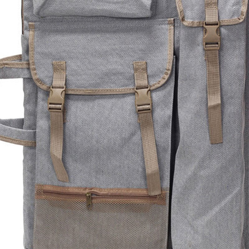 Kunst portefølje taske rygsæk tegnebræt skuldertaske med lynlås skulderstropper til kunstner malere studerende kunst