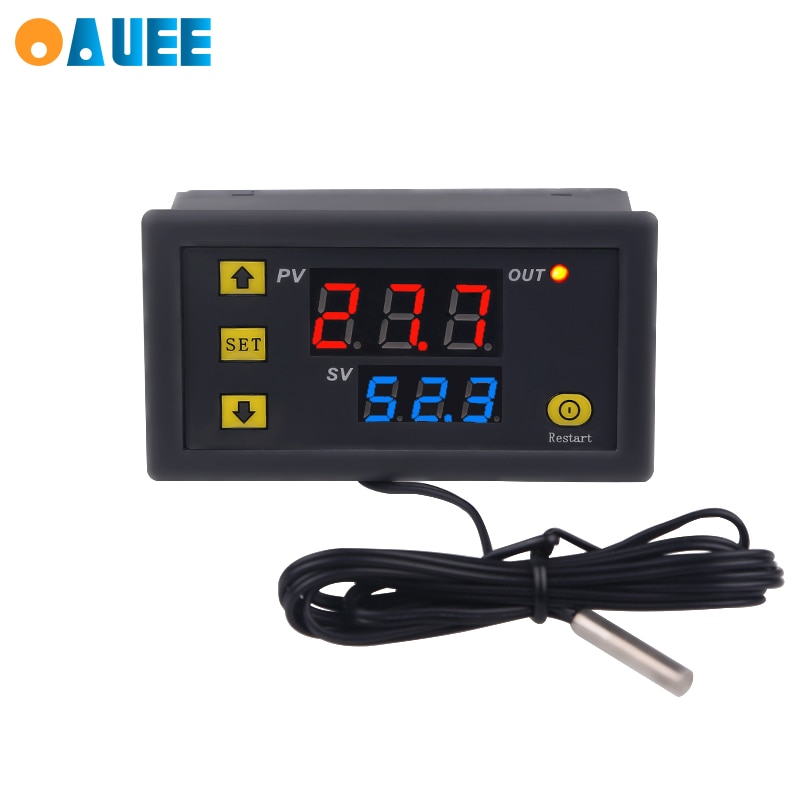 Temperature Controller Mini Digital Thermostat Regulator Heating Cooling Control Thermoregulator Sensor power 12V 24V 110-220V
